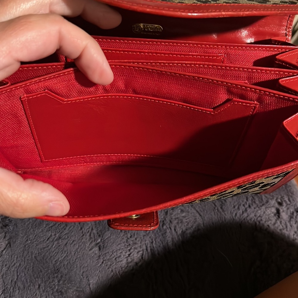 Authentic Fendi clutch WOC leopard red - Picture 12 of 17